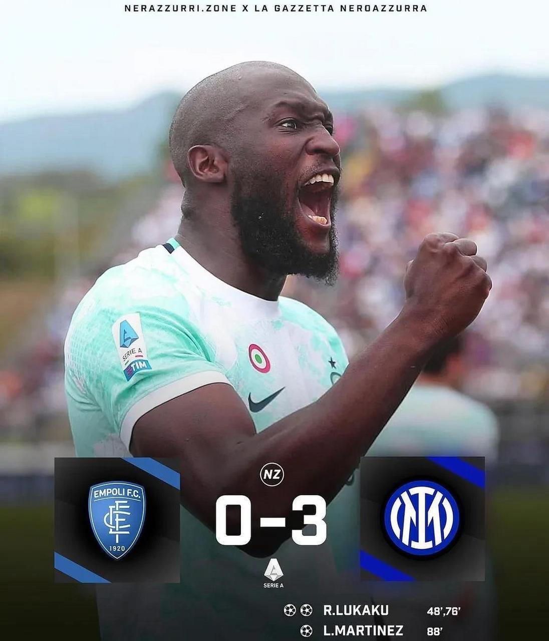 卢卡库破门领国米轻取博洛尼亚，榜首不变